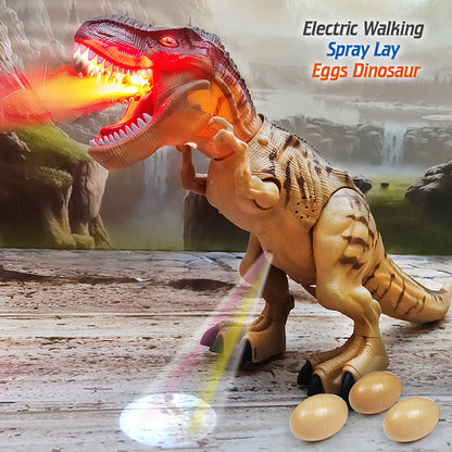 Electric Toy Large Size Walking Dinosaur Robot Light Sound  Spray Eggs Mechanical Dinosaur Model To 2