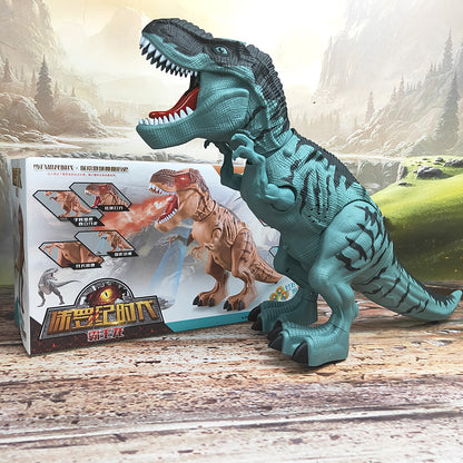 Electric Toy Large Size Walking Dinosaur Robot Light Sound  Spray Eggs Mechanical Dinosaur Model To 5