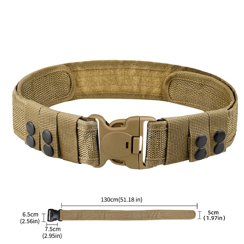 Quick Release Tactical Belt for Men Stylish Combat Belt for Outdoor Activities Fishing  Hiking
