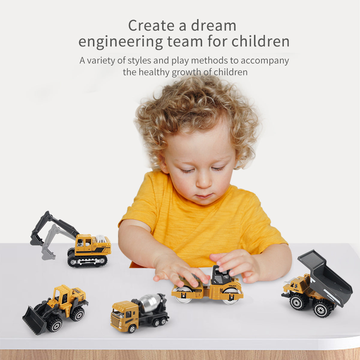 Alloy Engineering Truck Toy Car Durable Construction Vehicle Set for Kids | Excavator, Loader & Tractor Toys for kids