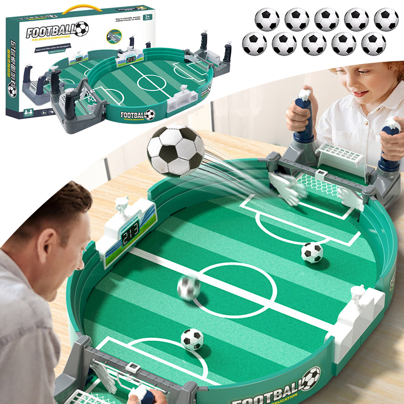 Mini Soccer Tabletop Arcade Game Portable Football Board Game for Kids & Adults