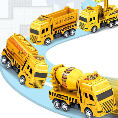 Mini Engineering Vehicle Toy Educational Pull Back Cars For Kids 1