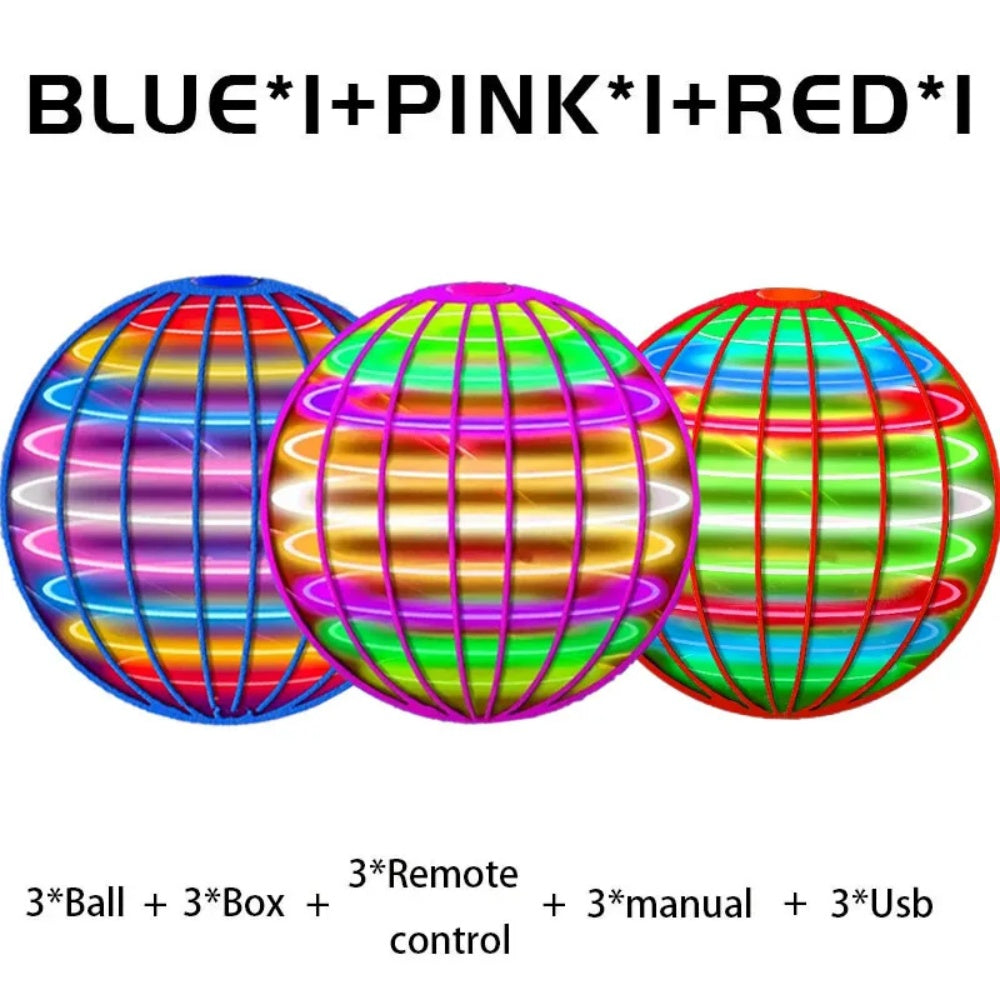 Flying Ball Boomerang LED Hover Ball Drone With Dazzling Lights Fun Fidget Spinner Toy For Family   8