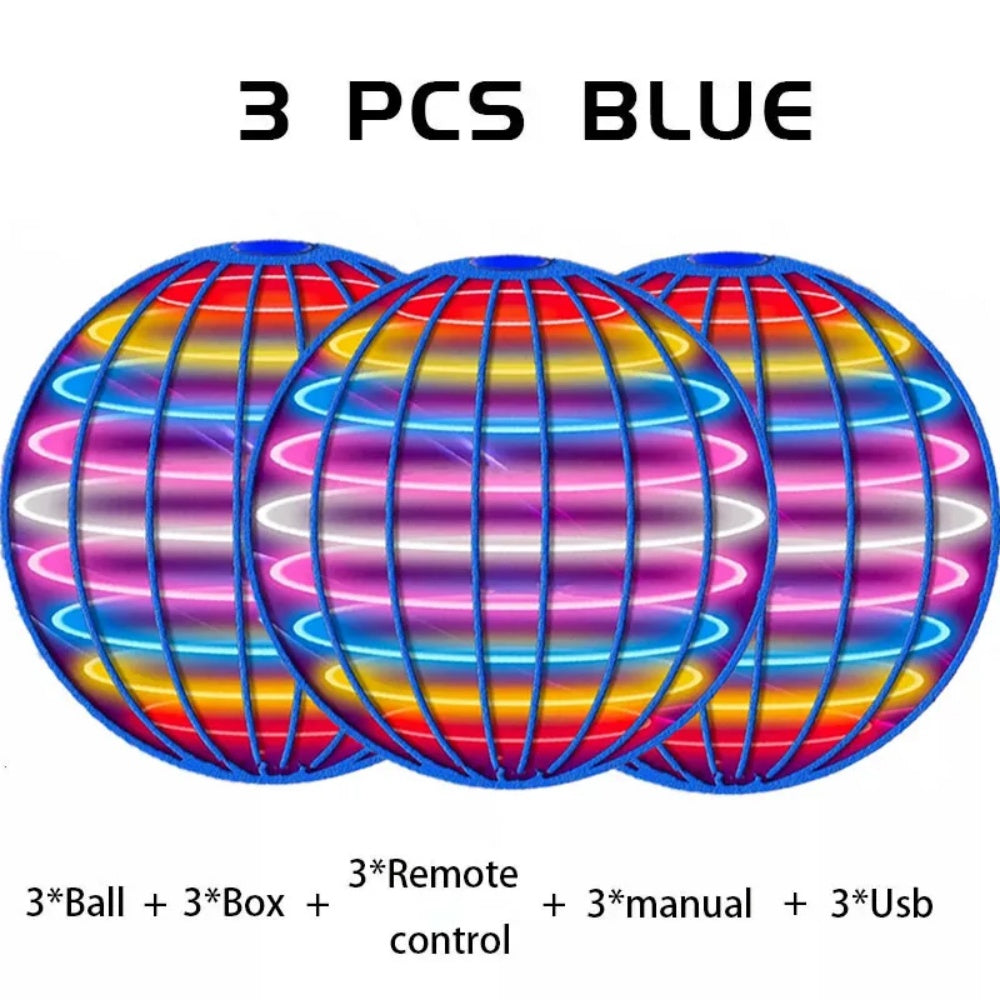 Flying Ball Boomerang LED Hover Ball Drone With Dazzling Lights Fun Fidget Spinner Toy For Family   9