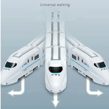 High Speed Railway Train Toy Electric Sound  Light Model  Educational DIY Toy For Boys  Girls 1