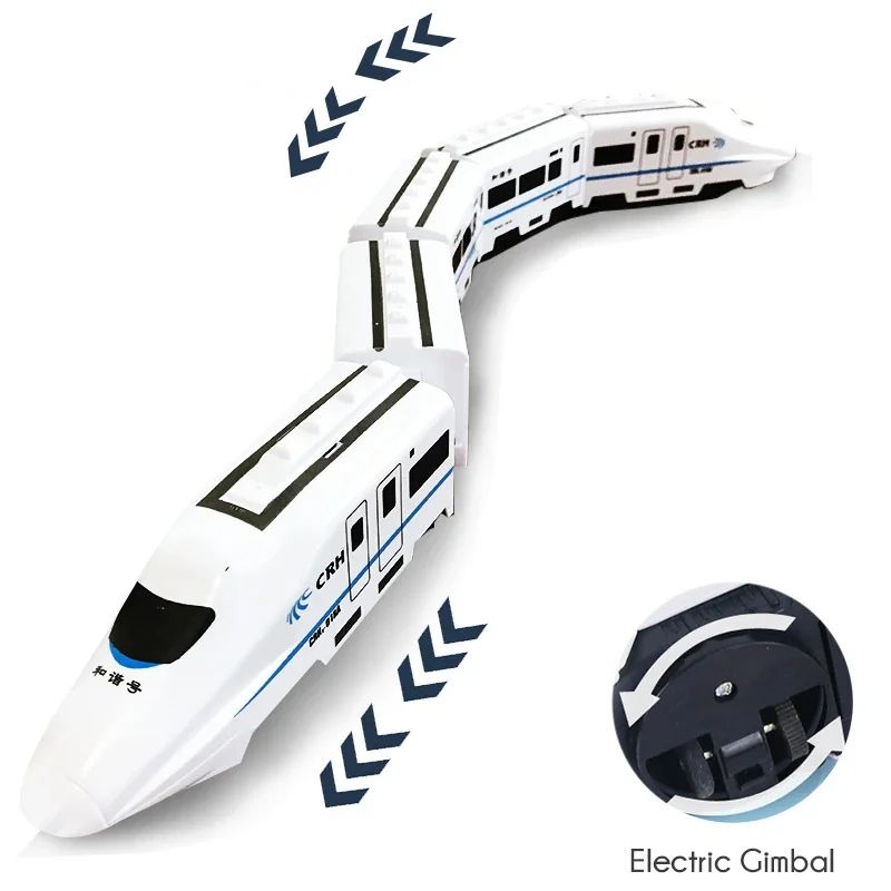 High Speed Railway Train Toy Electric Sound  Light Model  Educational DIY Toy For Boys  Girls 2