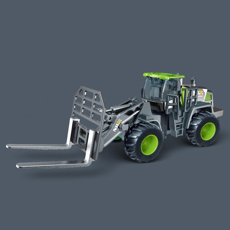 Heavy Duty Construction Toy Vehicles Bulldozer Truck Excavator  Crane SetEducational Engineerin