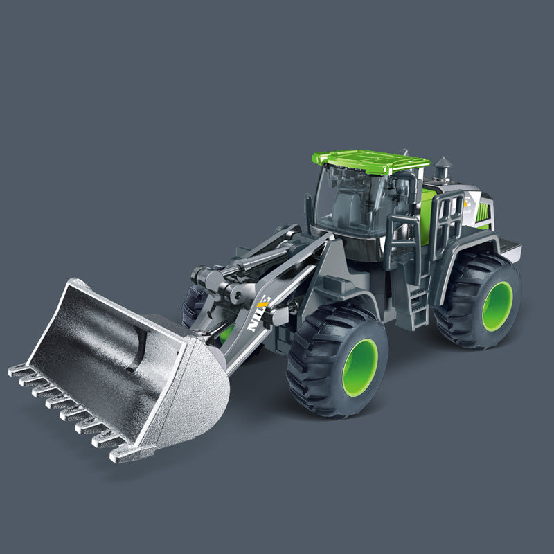 Heavy Duty Construction Toy Vehicles Bulldozer Truck Excavator  Crane SetEducational Engineerin