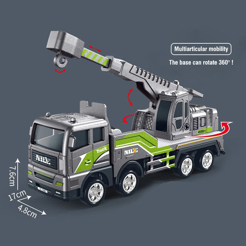 Heavy Duty Construction Toy Vehicles Bulldozer Truck Excavator  Crane SetEducational Engineerin