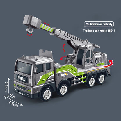 Heavy Duty Construction Toy Vehicles Bulldozer Truck Excavator  Crane SetEducational Engineerin