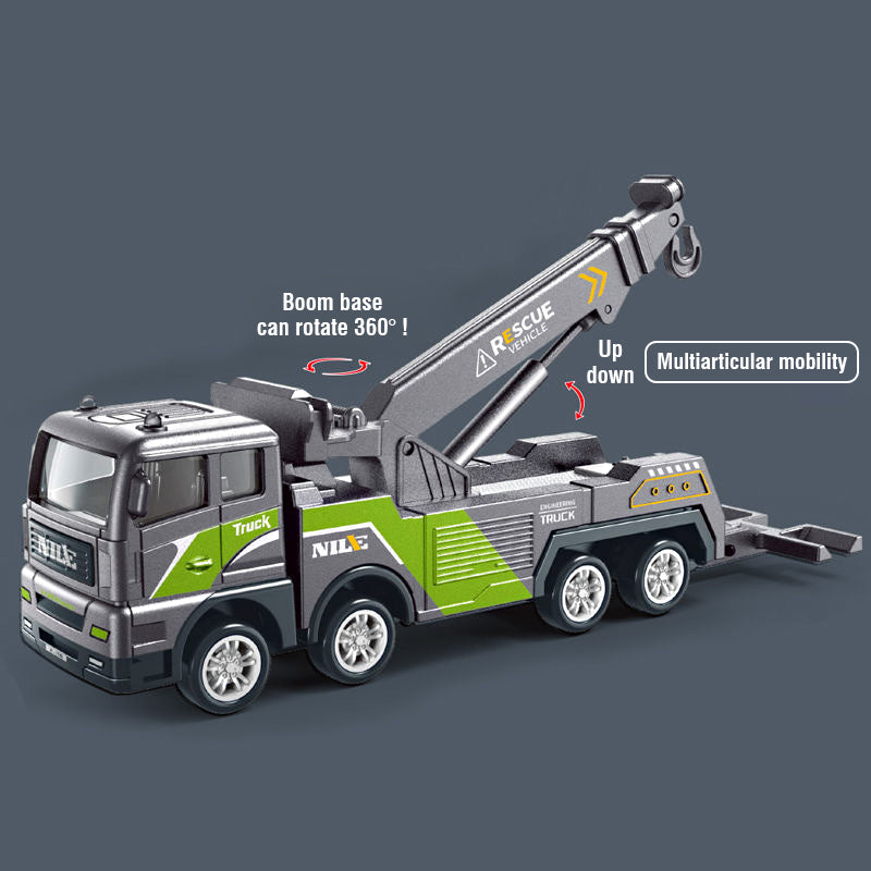 Heavy Duty Construction Toy Vehicles Bulldozer Truck Excavator  Crane SetEducational Engineerin