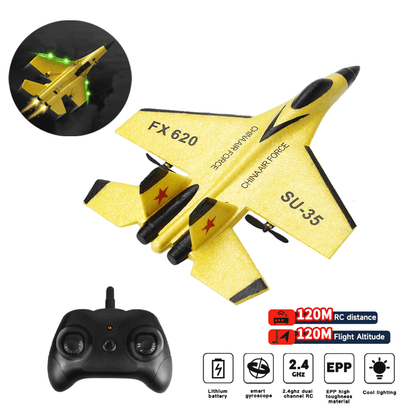 RC Plane 24G Remote Control Fighter Jet High Speed Flying Toy 2