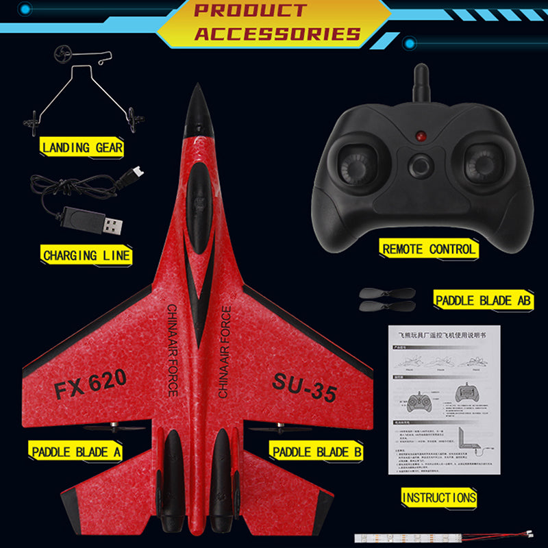 RC Plane 24G Remote Control Fighter Jet High Speed Flying Toy 5