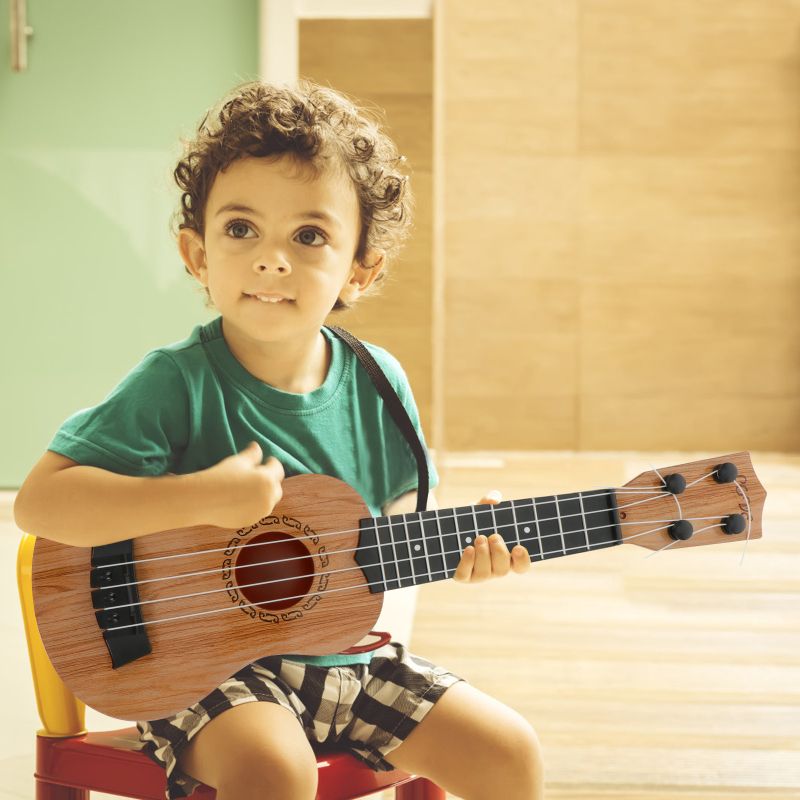 Kids Musical Toy Guitar  Keyboard Set StringType  NonElectric Instruments for Children to Learn
