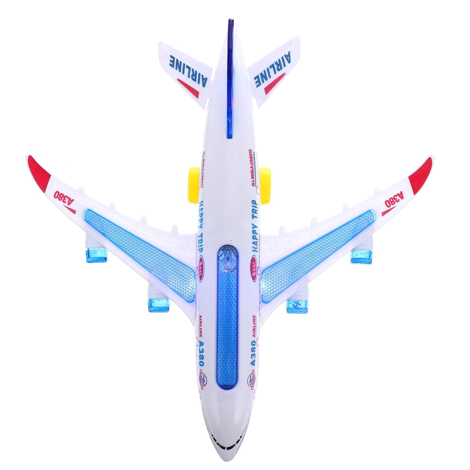 Electronic Aeroplane Toy With Music  Autopilot Flash Sound Automatic Rotation Plane  Educational Gi