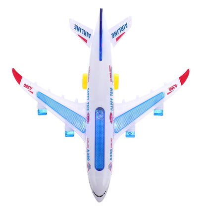 Electronic Aeroplane Toy With Music  Autopilot Flash Sound Automatic Rotation Plane  Educational Gi