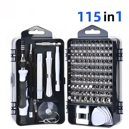 Electronics Screwdriver Set, 115 in 1 Nut Driver with Magnetic Tips for Precision Laptop & Phone Repair