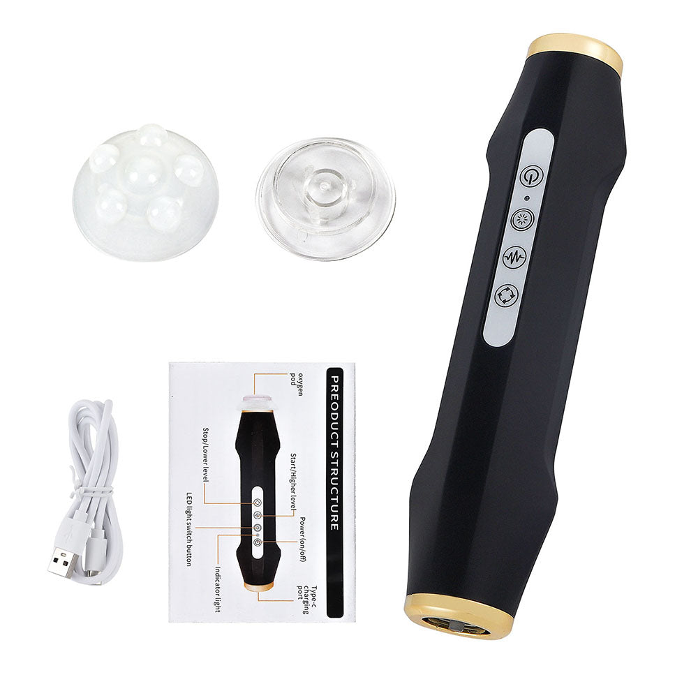Glam Revive Hydrate Detox Illuminate Kit, Facial Aqua CO2 Serum Gels for Youthful Skin