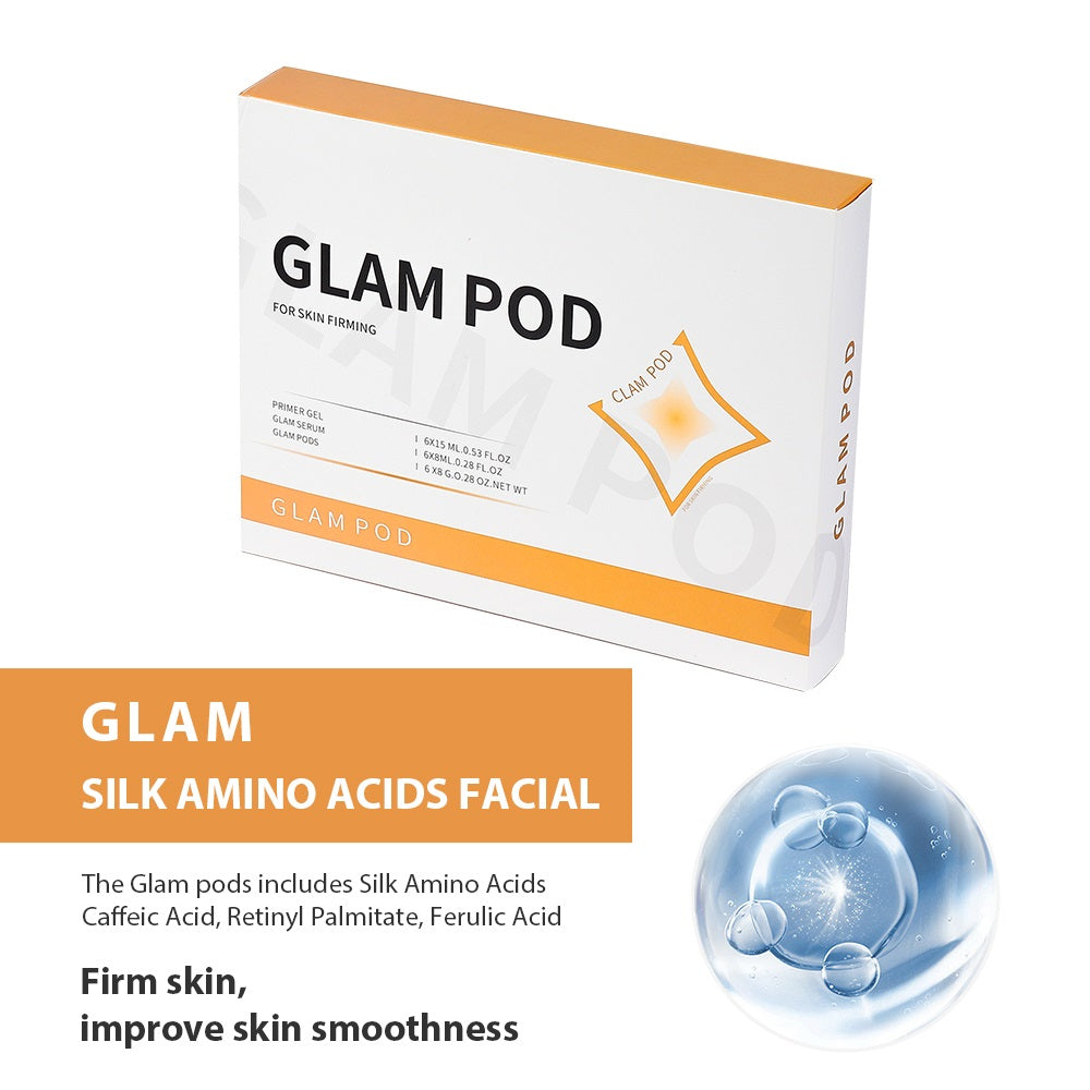 Glam Revive Hydrate Detox Illuminate Kit, Facial Aqua CO2 Serum Gels for Youthful Skin
