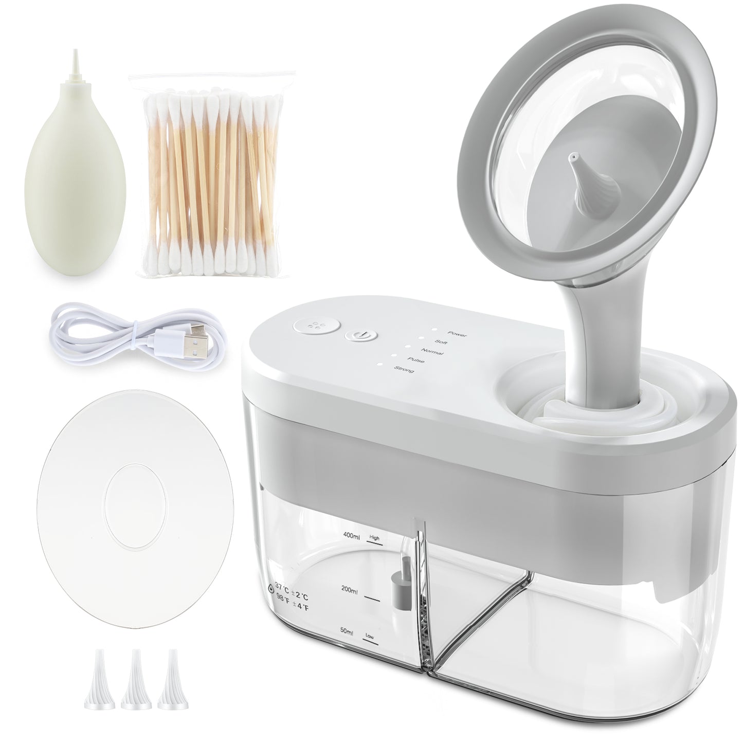 Electric Ear Wax Removal Irrigation System, Safe Ear Cleaner Kit for Adults & KidS