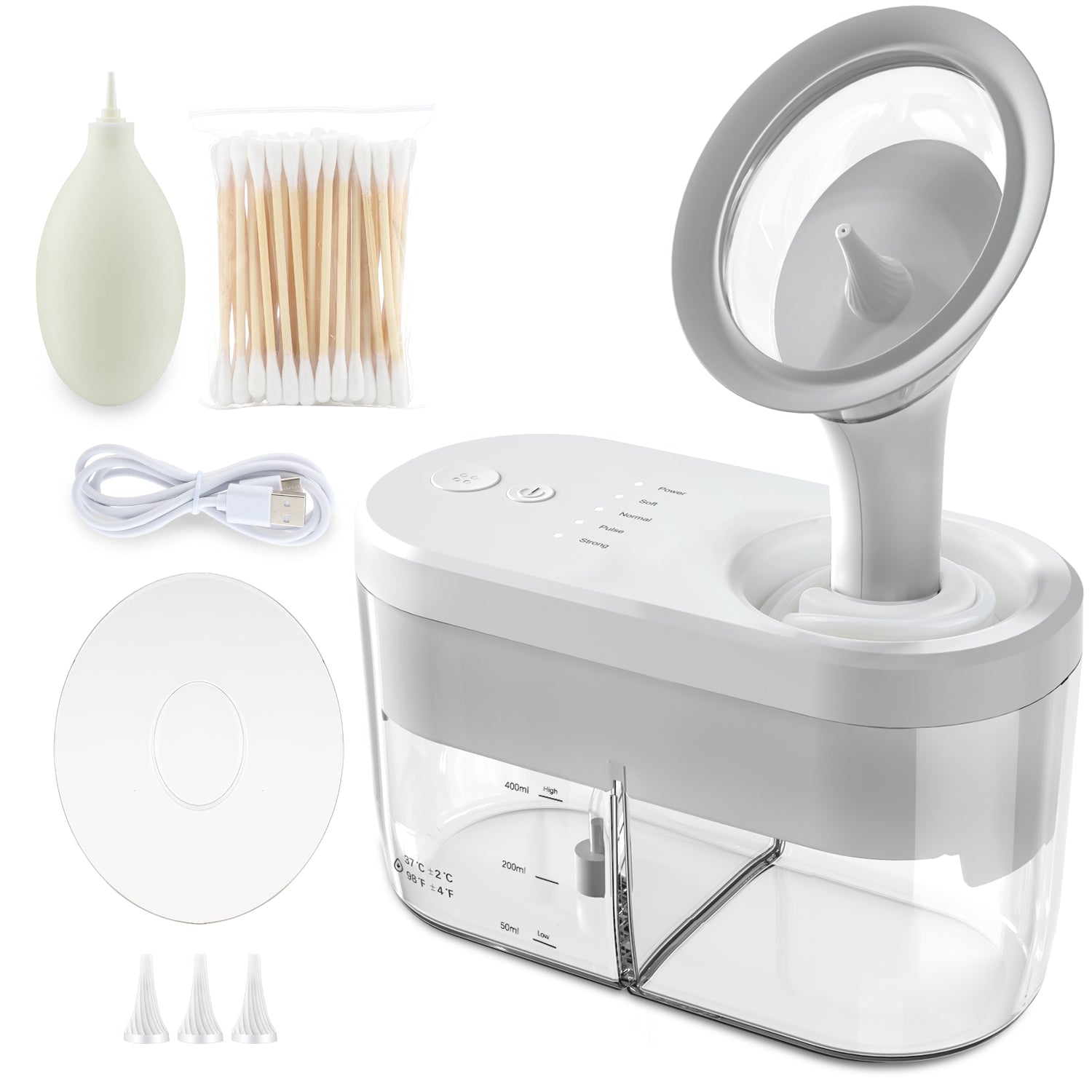 Electric Ear Wax Removal Irrigation System, Safe Ear Cleaner Kit for Adults & KidS