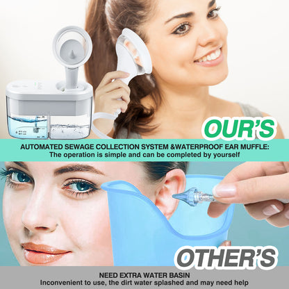 Electric Ear Wax Removal Irrigation System Safe Ear Cleaner Kit For Adults  Kids 1