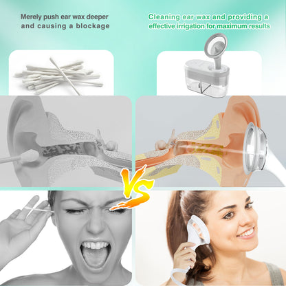 Electric Ear Wax Removal Irrigation System Safe Ear Cleaner Kit For Adults  Kids 2