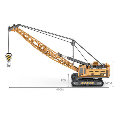 Alloy Tractor & Excavator Toy Set for Boys, Diecast Engineering Vehicle, Bulldozer, Mini Crane Truck
