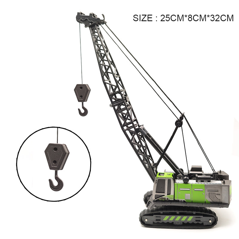 Alloy Tractor & Excavator Toy Set for Boys, Diecast Engineering Vehicle, Bulldozer, Mini Crane Truck