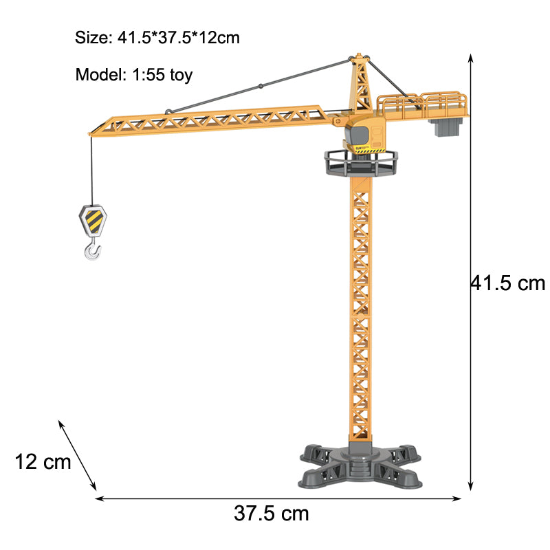 Alloy Tractor & Excavator Toy Set for Boys, Diecast Engineering Vehicle, Bulldozer, Mini Crane Truck