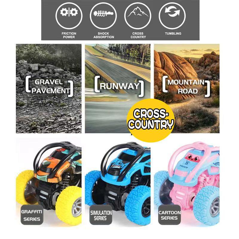 Inertial OffRoad Vehicle Toy Super Fall Resistant Climbing Car Model Car Childrens FourWheel Drive  3