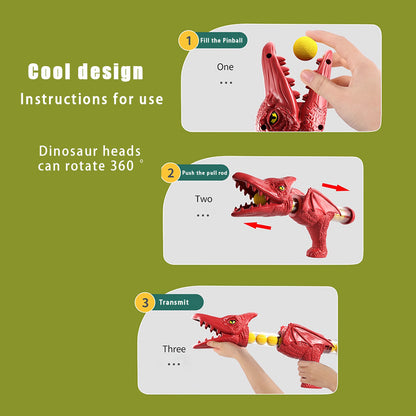 Dinosaur Shooting Game Tyrannosaurus Rex Ball Soft Bullet Gun  ParentChild Interactive Toy 4