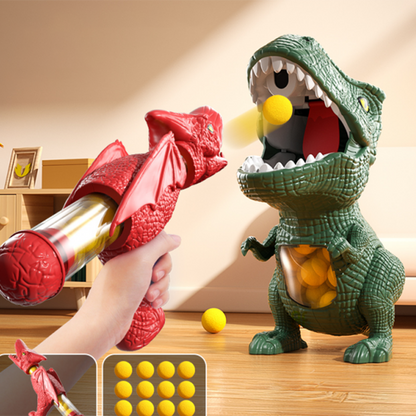 Dinosaur Shooting Game Tyrannosaurus Rex Ball Soft Bullet Gun  ParentChild Interactive Toy 5