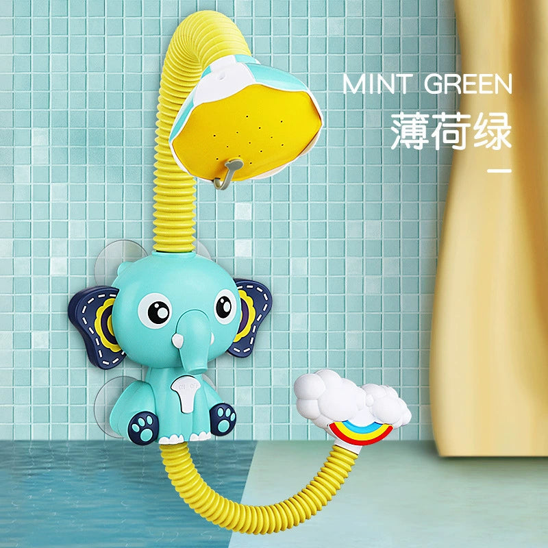 Cute Duck Bathtub Boat Toy Automatic Water Spray  Sensory Interactive Shower Gift for Toddlers