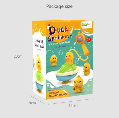 Cute Duck Bathtub Boat Toy Automatic Water Spray  Sensory Interactive Shower Gift for Toddlers