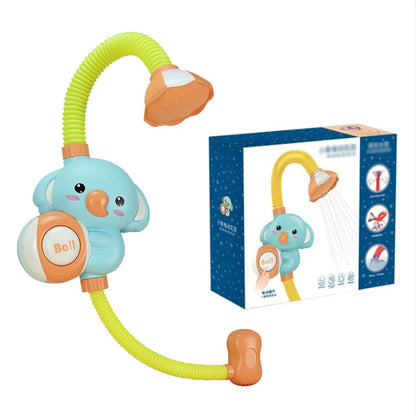 Cute Duck Bathtub Boat Toy Automatic Water Spray  Sensory Interactive Shower Gift for Toddlers