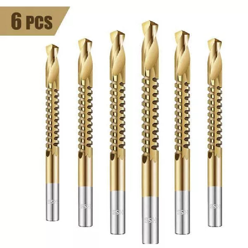 Professional Cobalt Drill Bits, 6 Piece Metric Set for Stainless Steel, Iron & Hard Materials