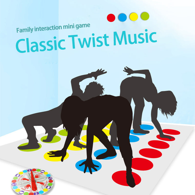Twist Game, Funny Kid & Family Body Twist Move Mat | Party Fun Board Game for All Ages