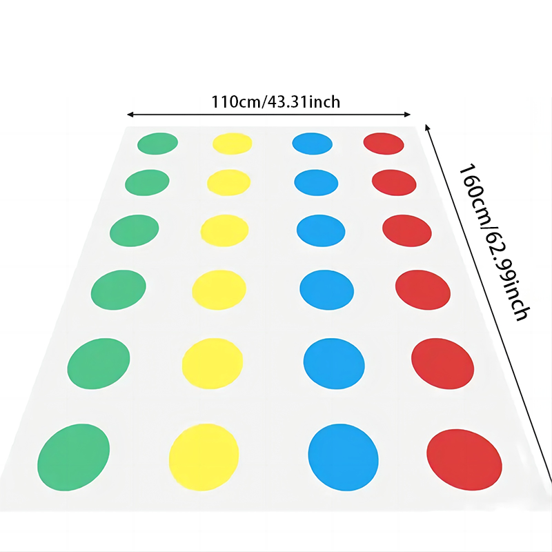 Twist Game Funny Kid  Family Body Twist Move Mat  Party Fun Board Game for All Ages