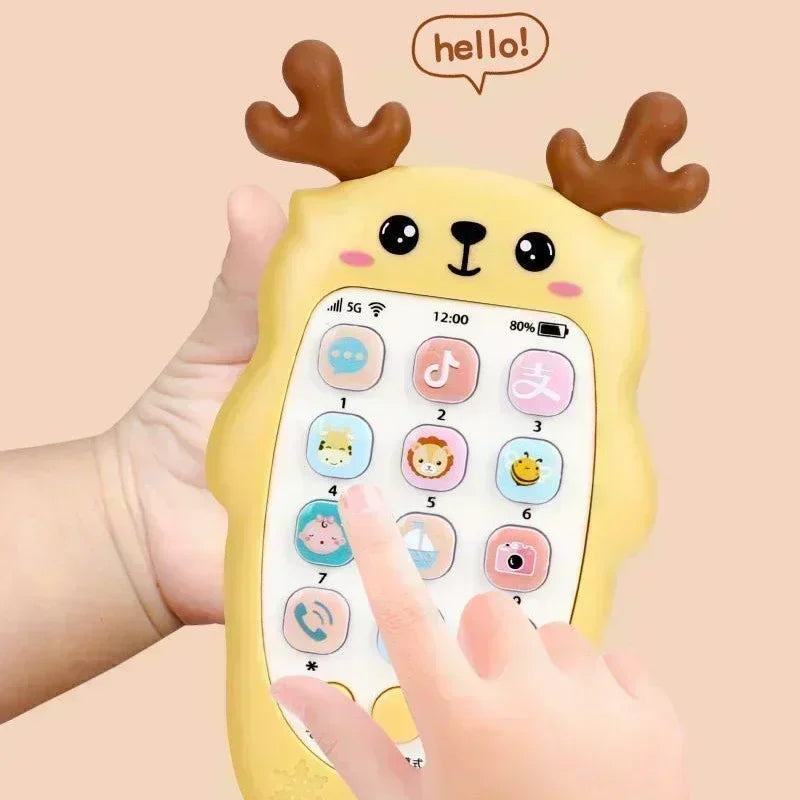 Baby Phone Voice Toy Interactive Bilingual Telephone for Infants Toddler Educational Music  Sound
