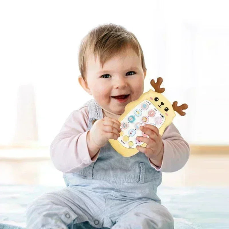 Baby Phone Voice Toy Interactive Bilingual Telephone for Infants Toddler Educational Music  Sound