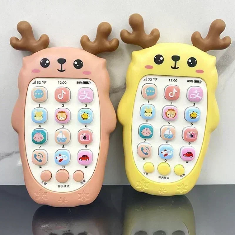 Baby Phone Voice Toy Interactive Bilingual Telephone for Infants Toddler Educational Music  Sound