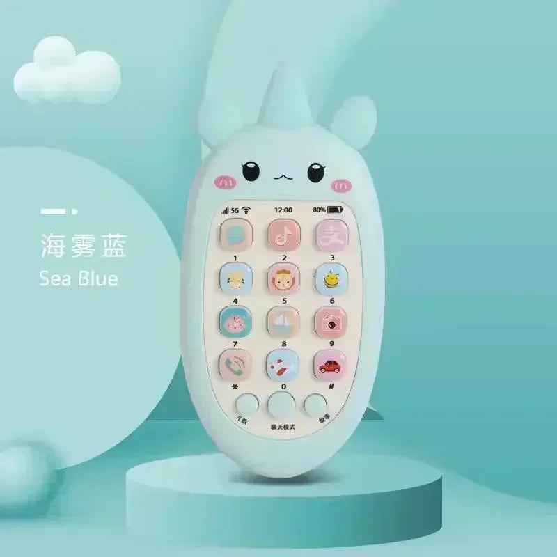 Baby Phone Voice Toy Interactive Bilingual Telephone for Infants Toddler Educational Music  Sound