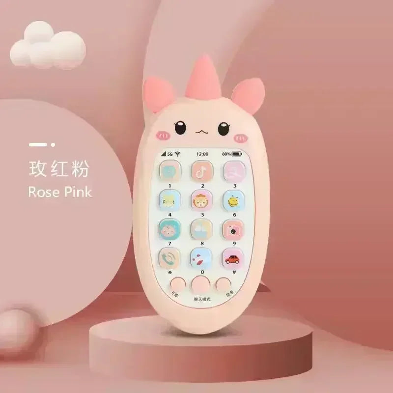 Baby Phone Voice Toy Interactive Bilingual Telephone for Infants Toddler Educational Music  Sound