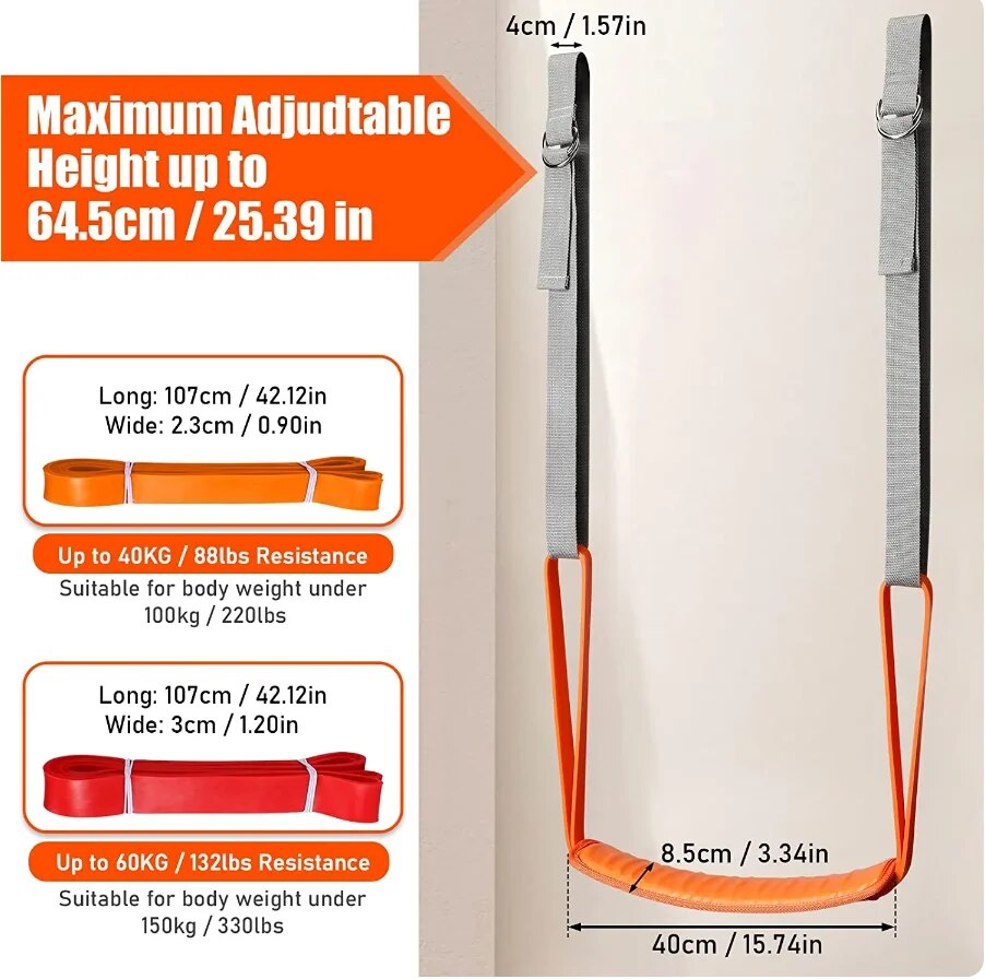 Workout Resistance Bands for PullUps Assist Straps Set for Home Gym Strength Training  Stretchin