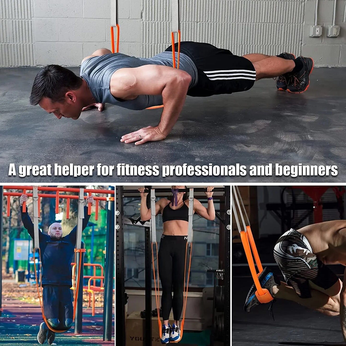 Workout Resistance Bands for PullUps Assist Straps Set for Home Gym Strength Training  Stretchin