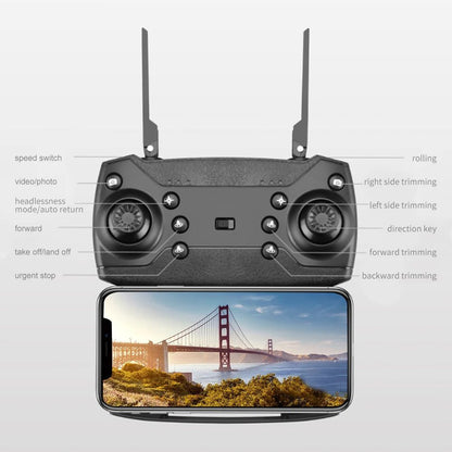 Professional 4K Drone With 1080P HD Camera Foldable RC Helicopter WIFI FPV Height Hold 12