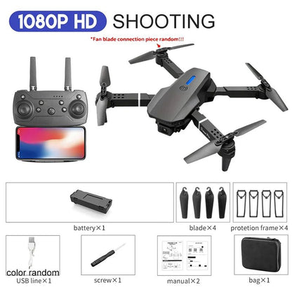 Professional 4K Drone With 1080P HD Camera Foldable RC Helicopter WIFI FPV Height Hold 20
