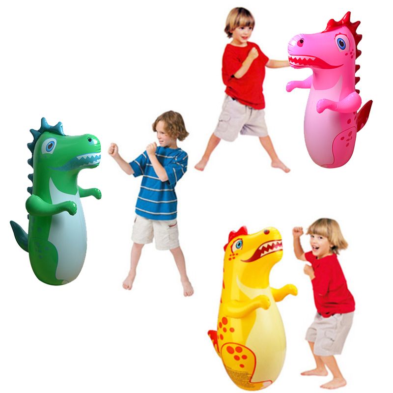 Kids Safety Air Inflatable Boxing Bag Toy Fun Animal Tumbler Toy for Beach Activities Parties  P