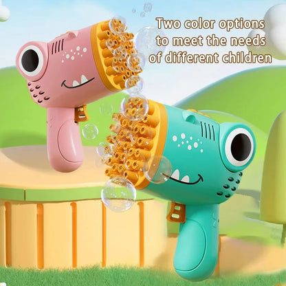 Dinosaur Bubble Machine Electric Handheld Bubble Gun For Outdoor Parties Weddings  Kids Play No Bub 2